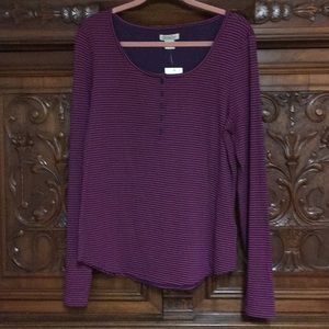 Lucky Brand 🍀 NWT 🍀 5 button Henley